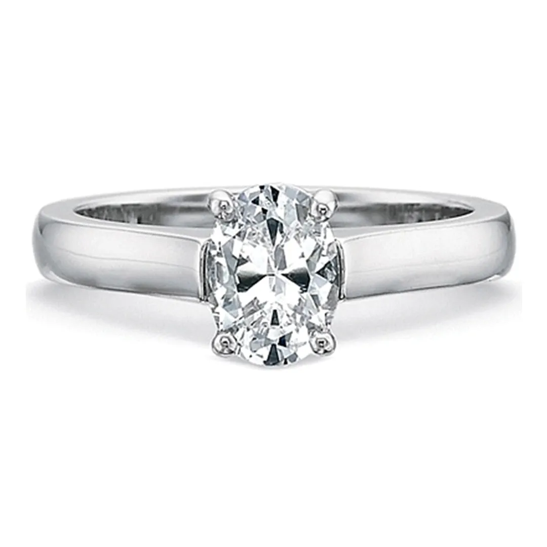 Precision Set Flush Fit Solitaire Diamond Engagement Ring