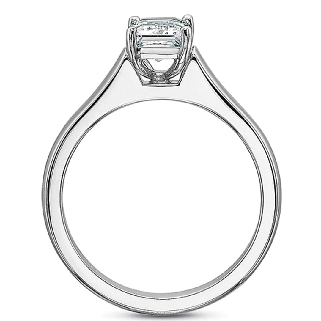 Precision Set Flush Fit Solitaire Diamond Engagement Ring