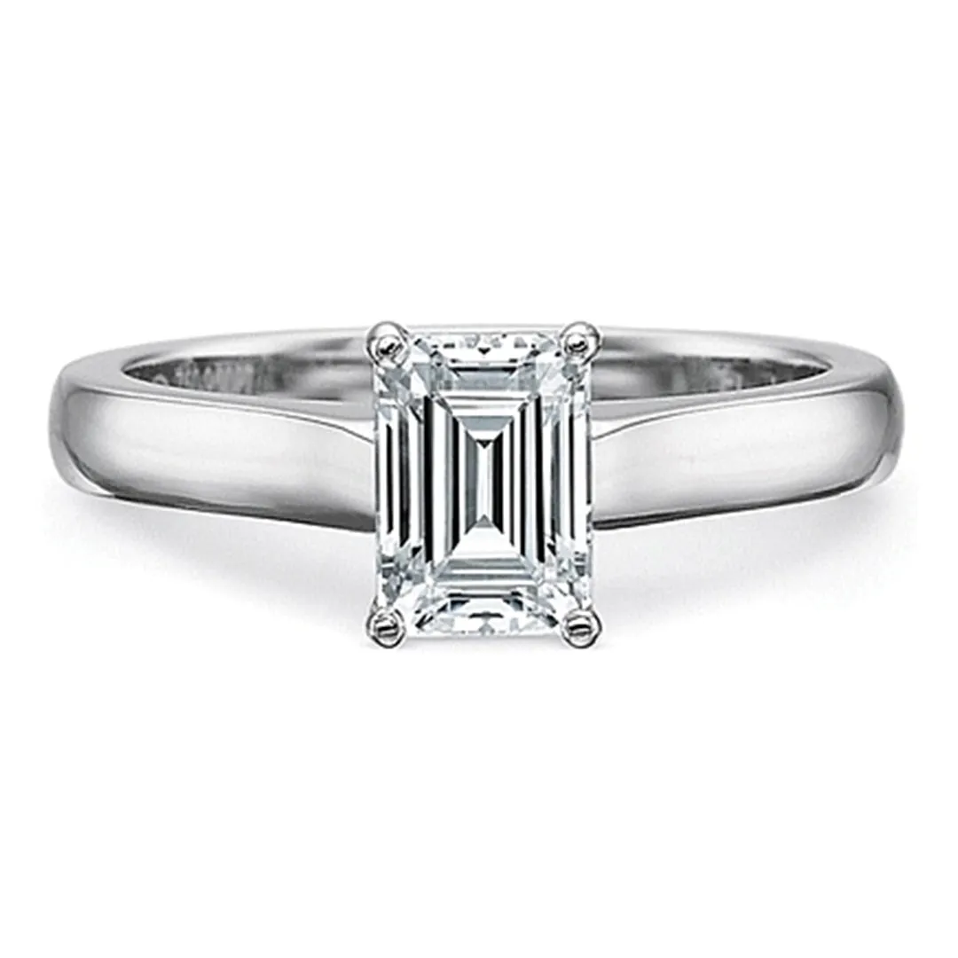Precision Set Flush Fit Solitaire Diamond Engagement Ring