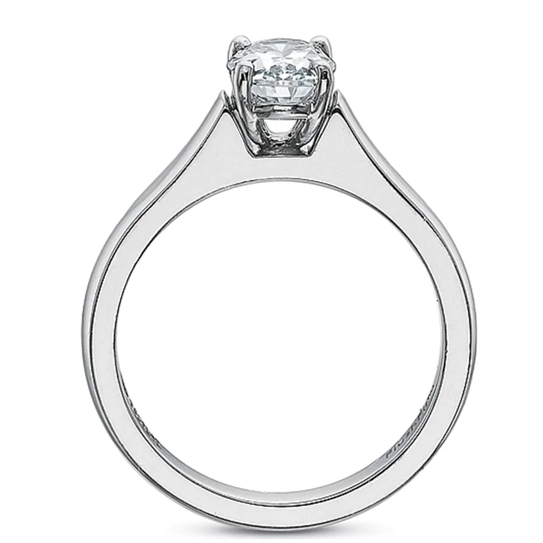 Precision Set Flush Fit Solitaire Diamond Engagement Ring