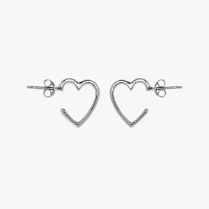 Pura Vida Heart Hoop Earrings