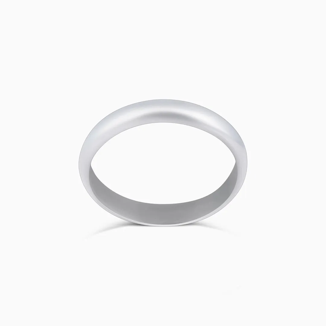 Pure Silver Ring - Hidden Promising Plain Design