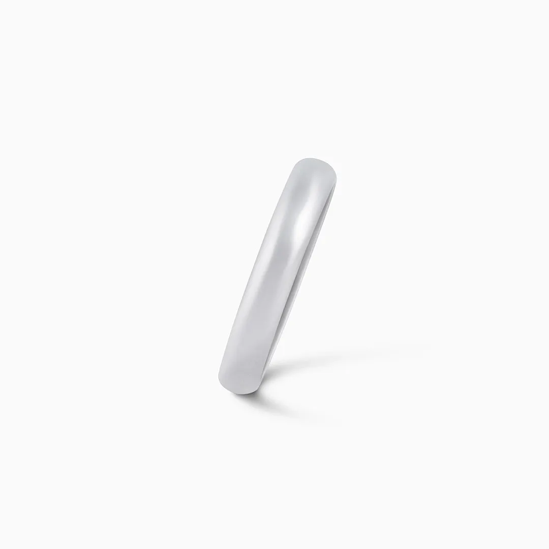 Pure Silver Ring - Hidden Promising Plain Design