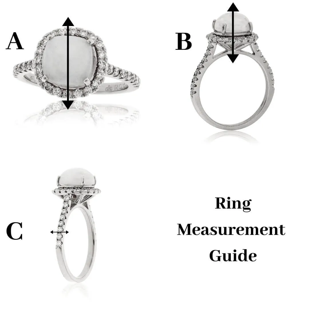 Radiant Tourmaline & Diamond Halo Ring