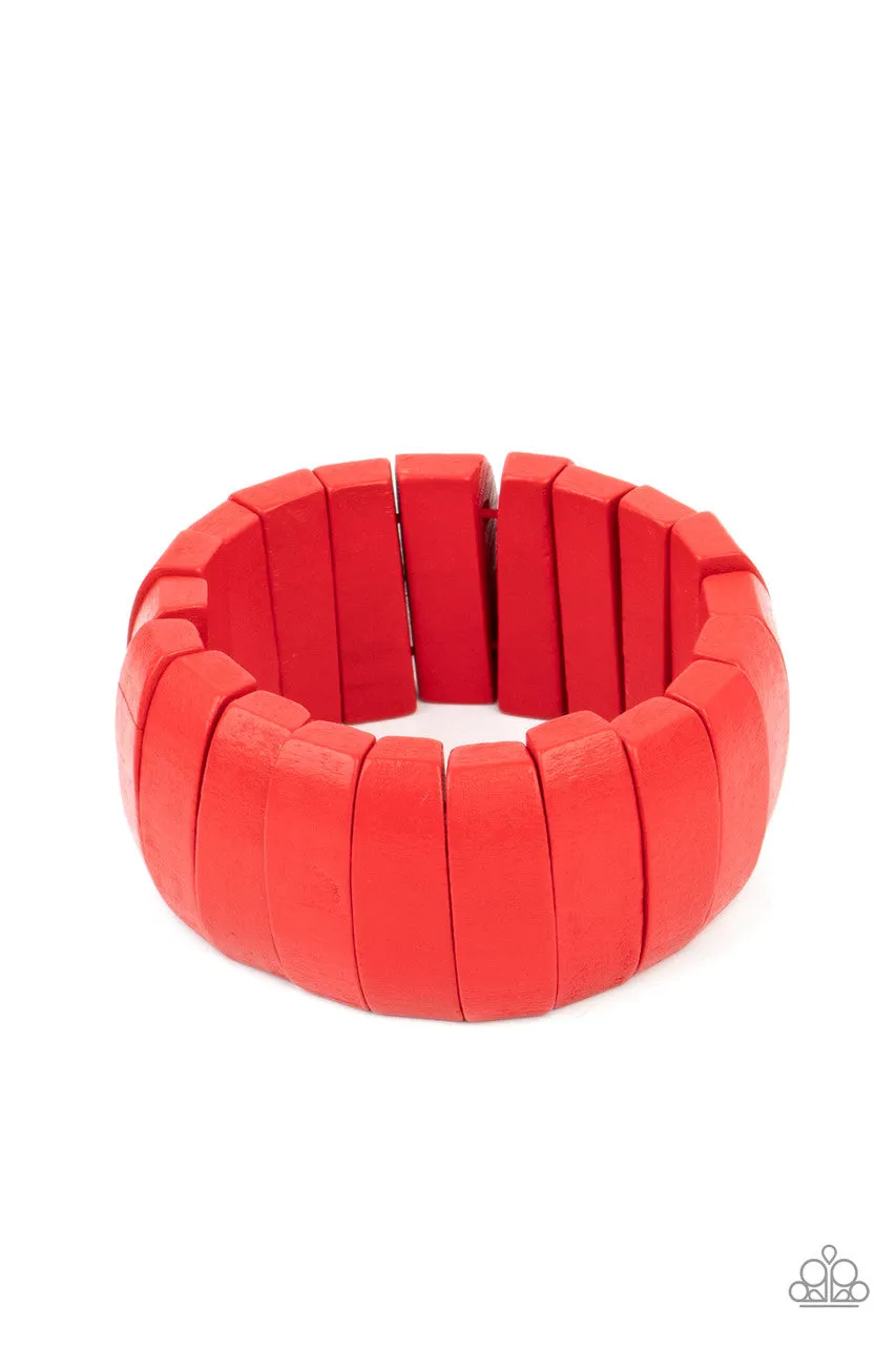 Raise the BARBADOS Red Paparazzi Bracelet