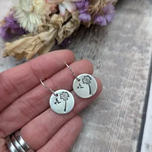 Recycled Silver Drop Earrings