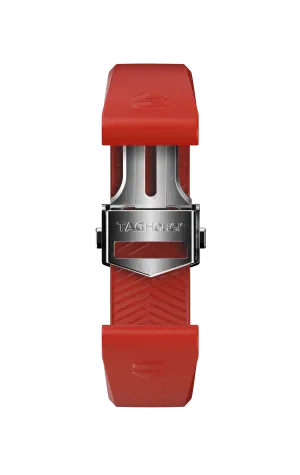 Red Rubber Strap Calibre E4 42 mm