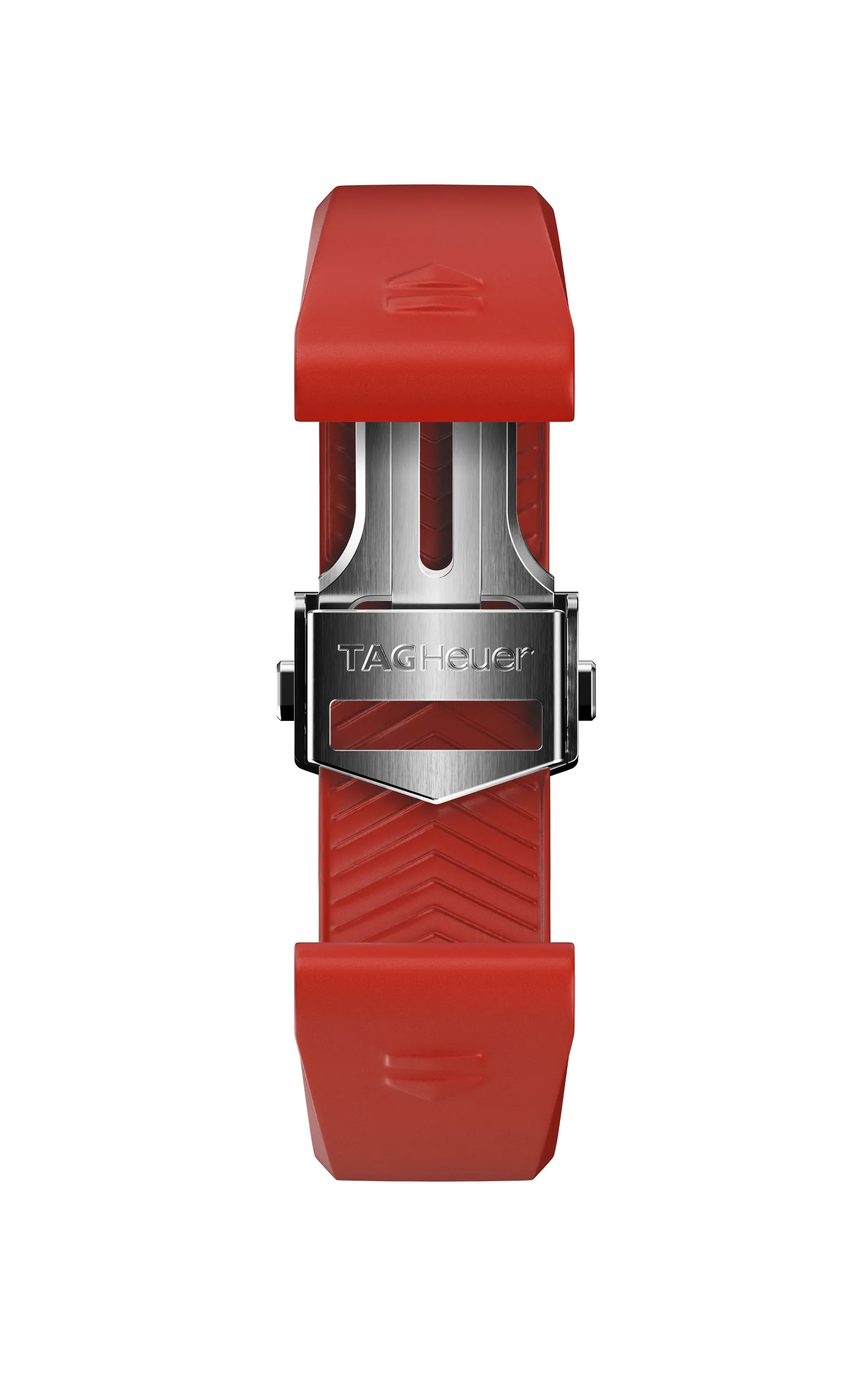 Red Rubber Strap Calibre E4 42 mm