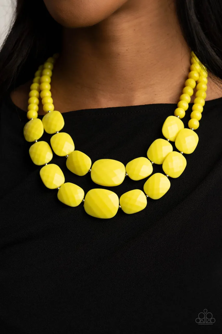 Resort Ready Yellow Paparazzi Necklace