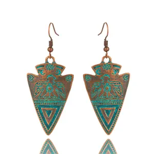 Retro water drop indian earrings jewelry Vintage ethnic boho geometric hanging earrings for women earings earing brincos
