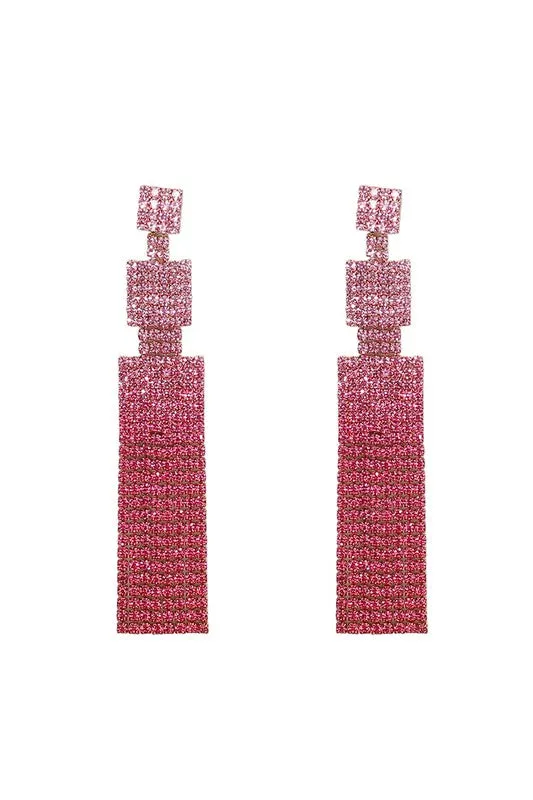 Rhinestone Drop Earrings
