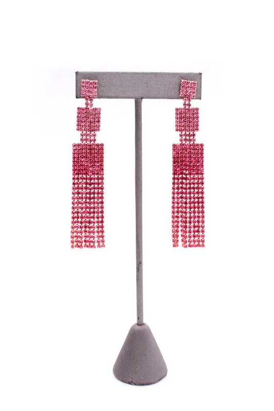 Rhinestone Drop Earrings
