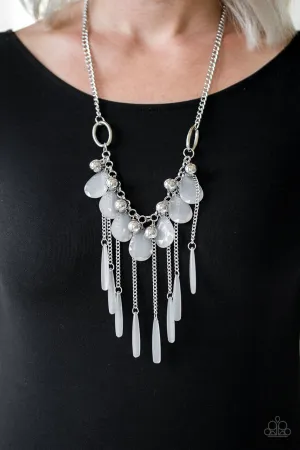 Roaring Riviera Silver Paparazzi Necklace