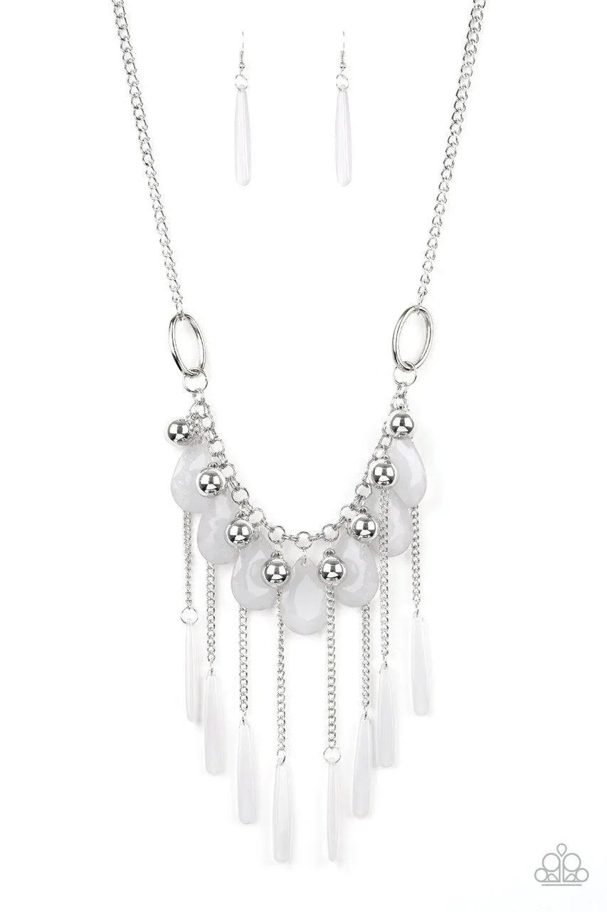 Roaring Riviera Silver Paparazzi Necklace