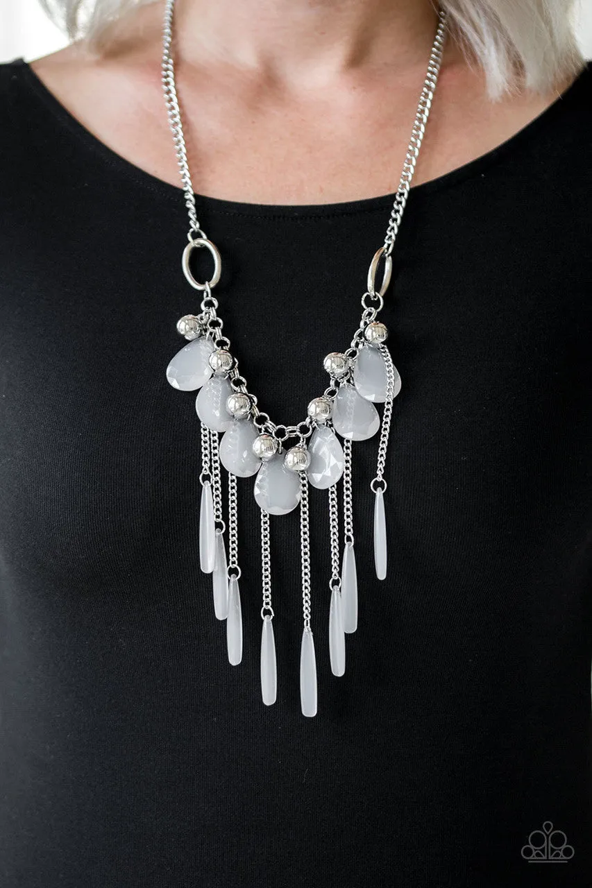 Roaring Riviera Silver Paparazzi Necklace