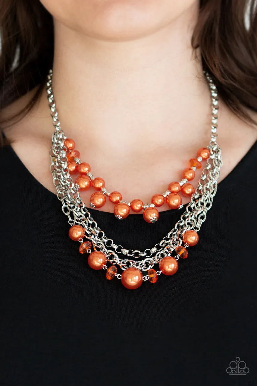 Rockin Rockette Orange Paparazzi Necklace
