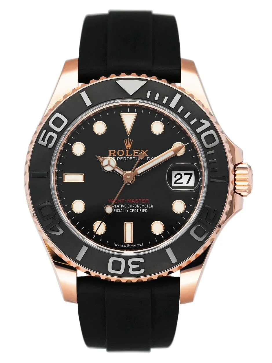 Rolex Yacht-Master 268655 Black Dial Mens Watch Box Papers