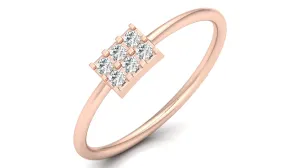 Rose-Gold Quad Ring