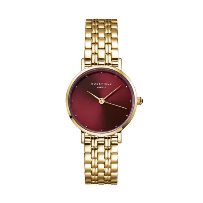 Rosefield Small Edit Burgundy Watch SEGSG-SE01