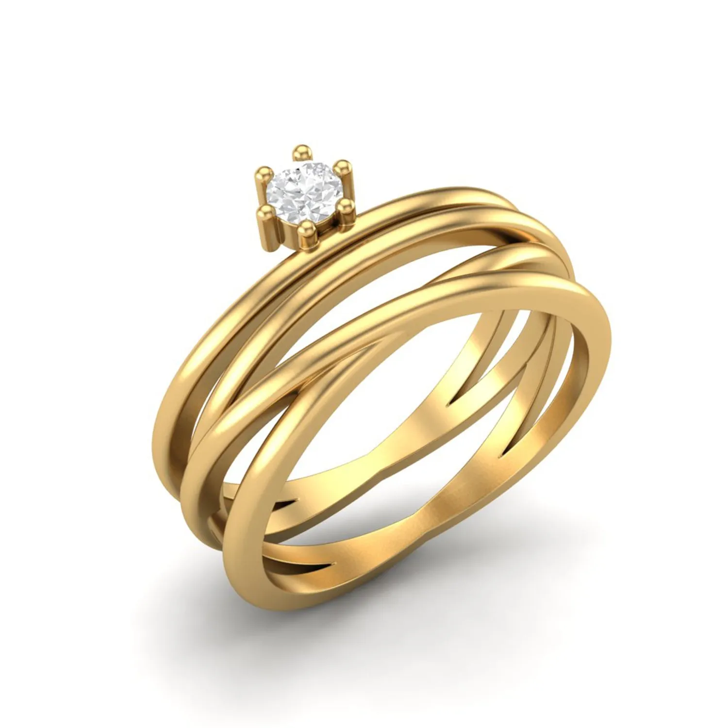 Round Moissanite Diamonds April Birthstone Silver Ring