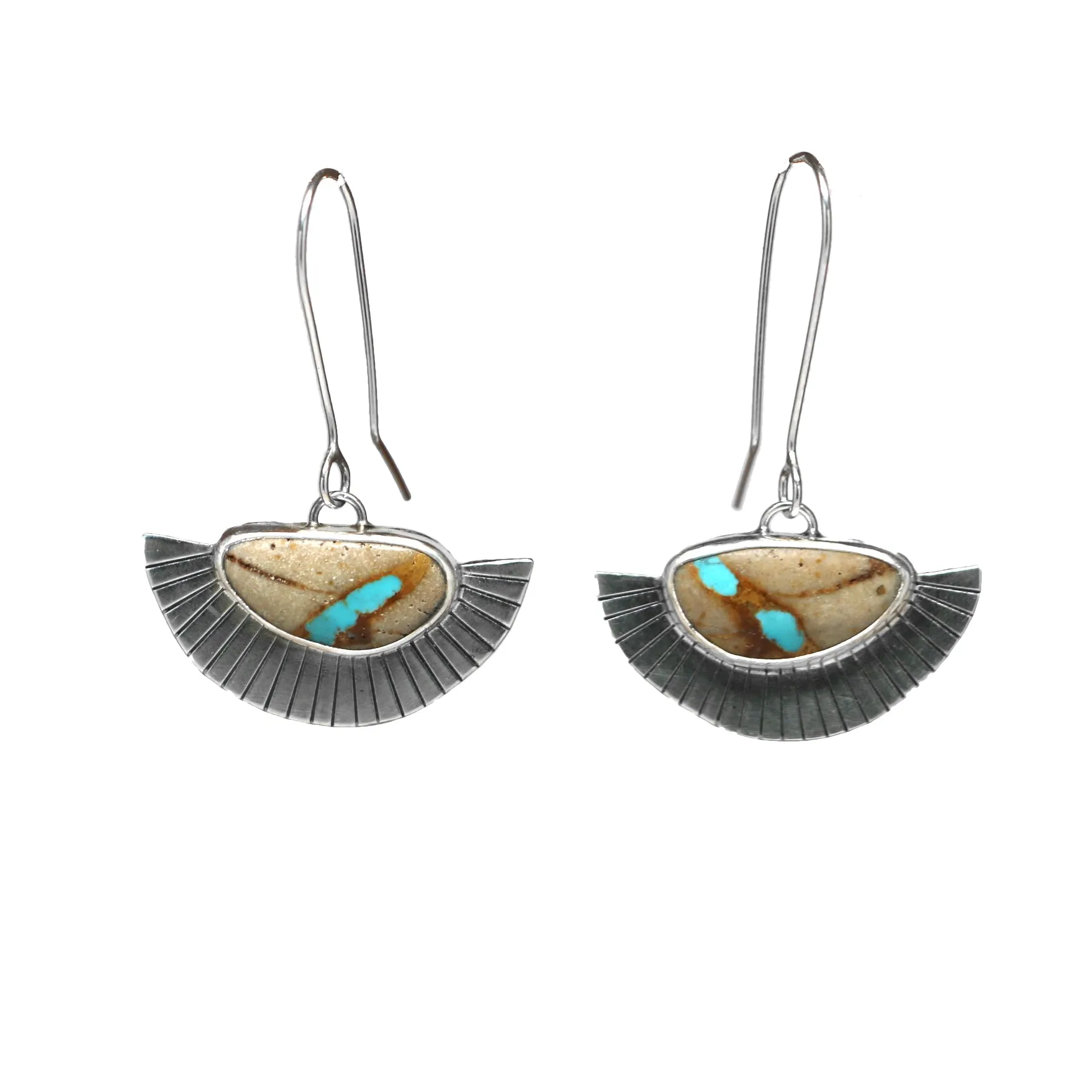 Royston Ribbon Turquoise Fan Dangles