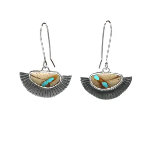 Royston Ribbon Turquoise Fan Dangles