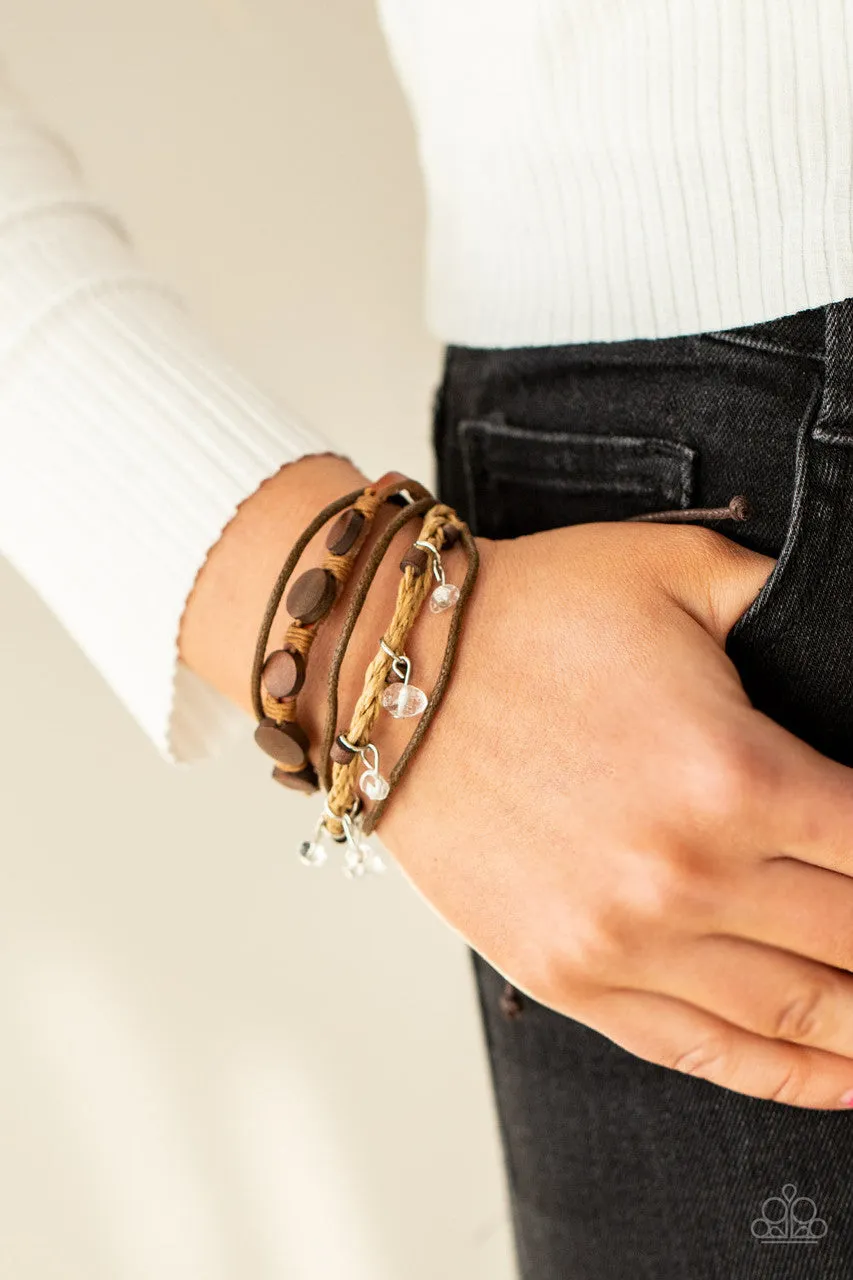 Run the Rapids Brown Paparazzi Bracelet