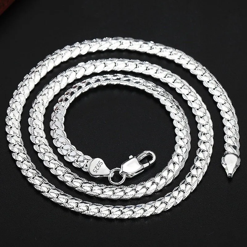 S925 Chain Necklace For Women Anniverssary Jewelry Gifts