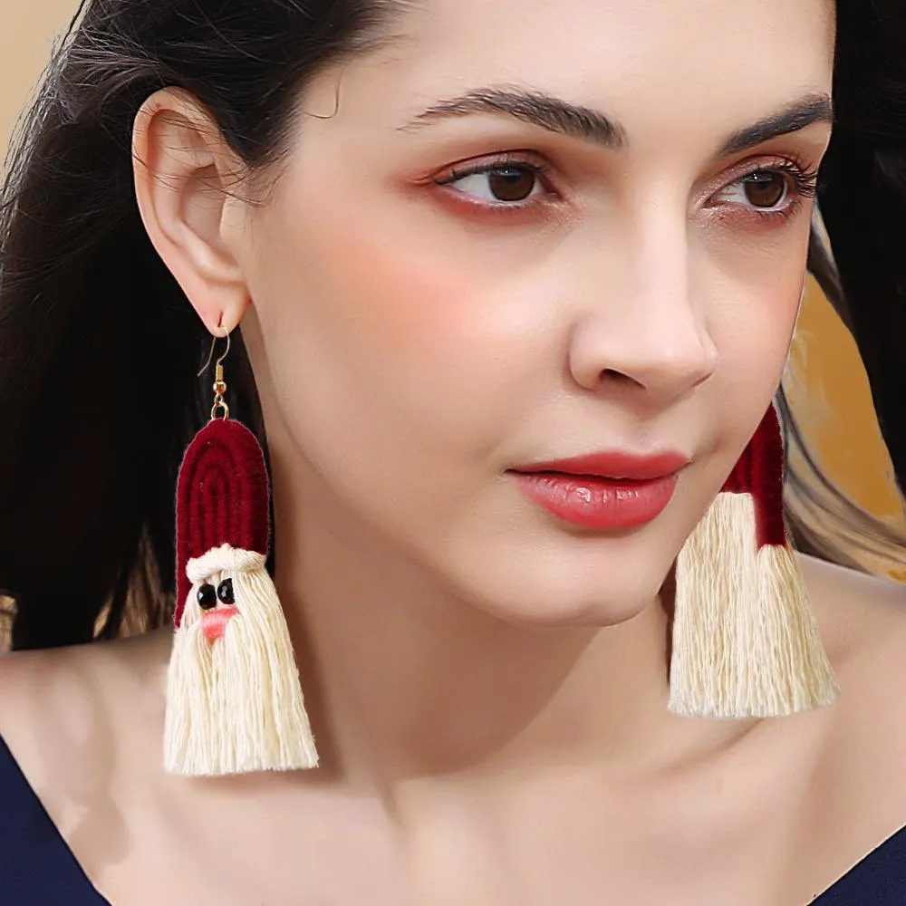Santa Tassel Earrings 4Pair