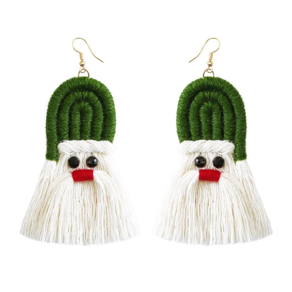 Santa Tassel Earrings 4Pair