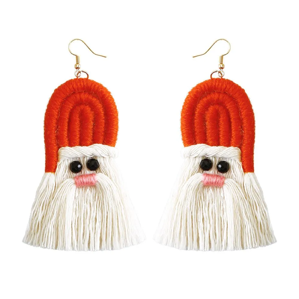 Santa Tassel Earrings 4Pair