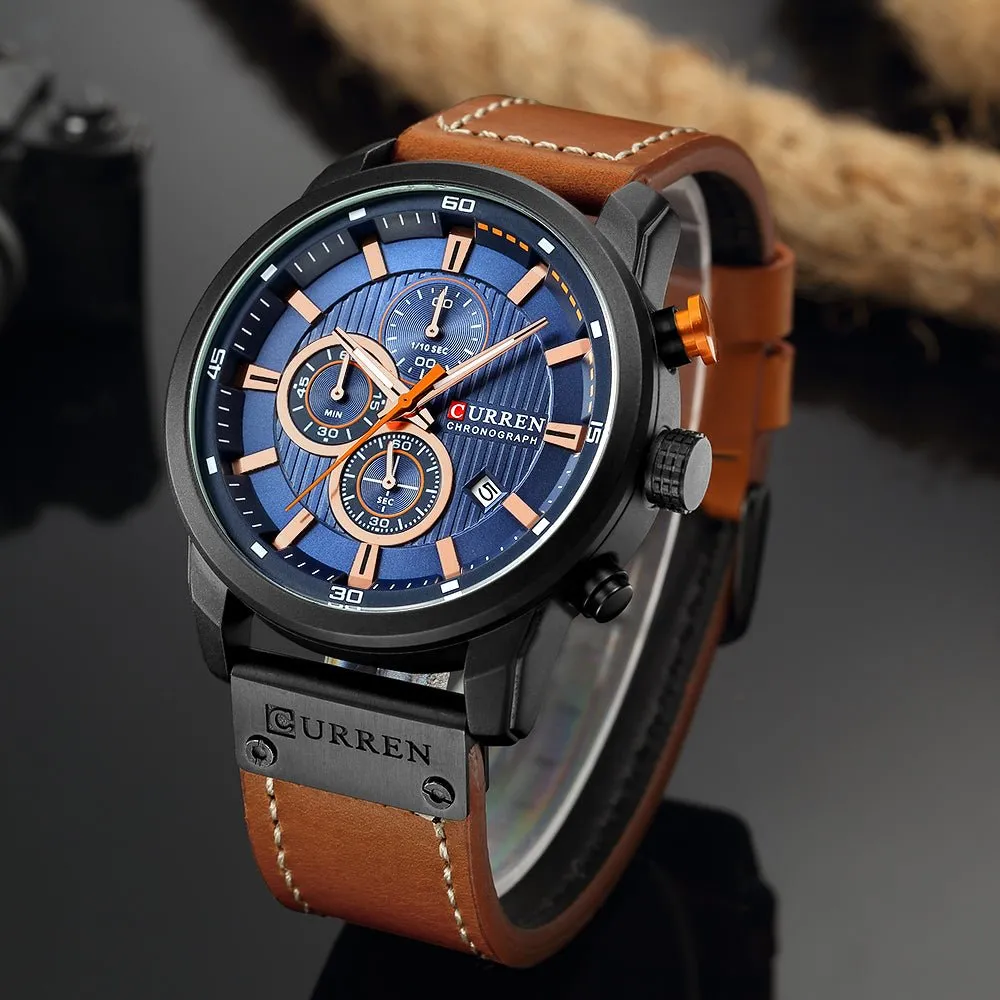 Schoensten Digital Leather Sports Watches