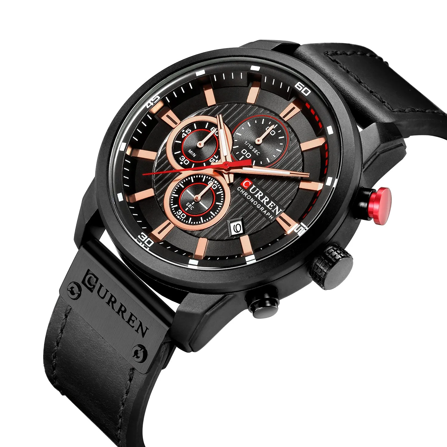 Schoensten Digital Leather Sports Watches