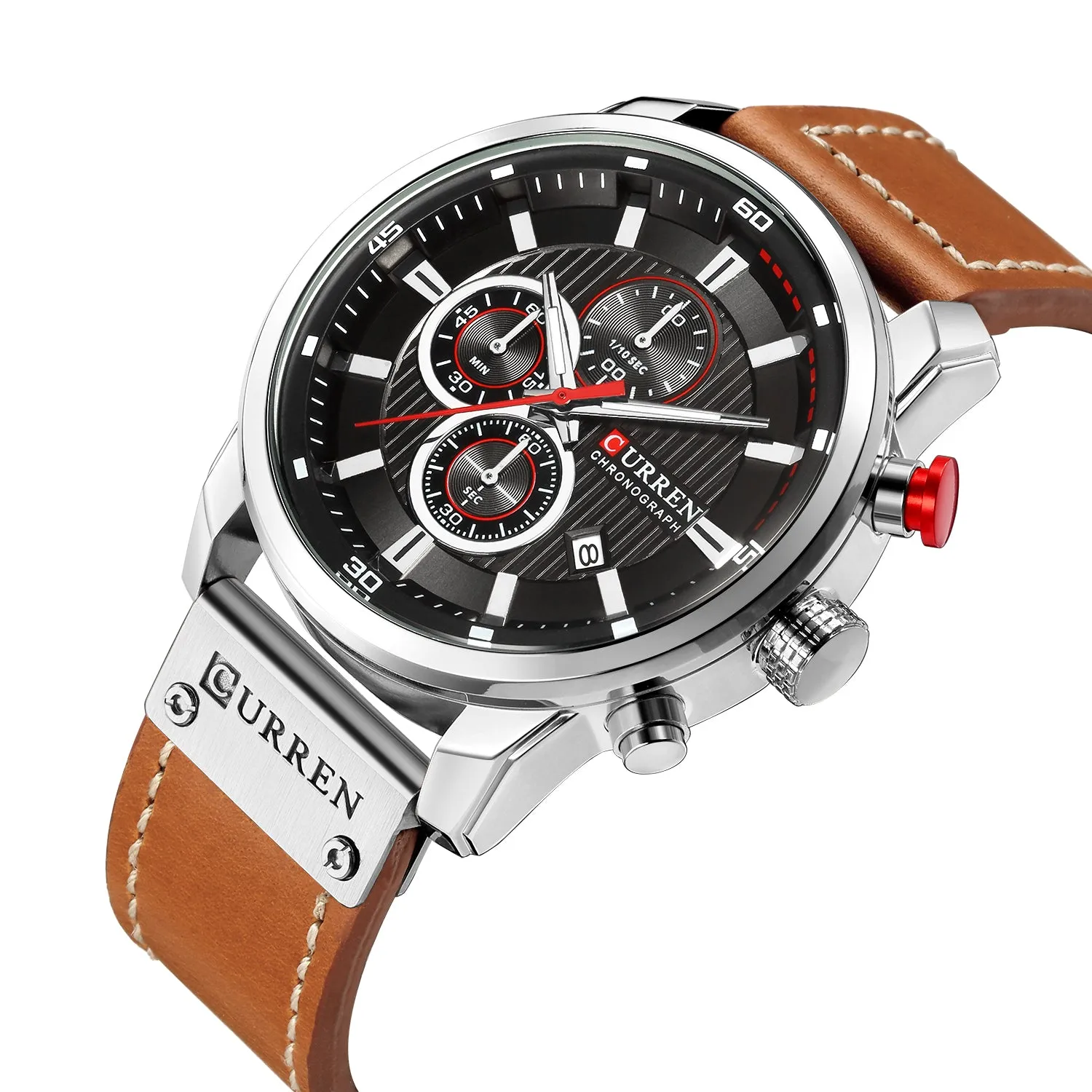 Schoensten Digital Leather Sports Watches