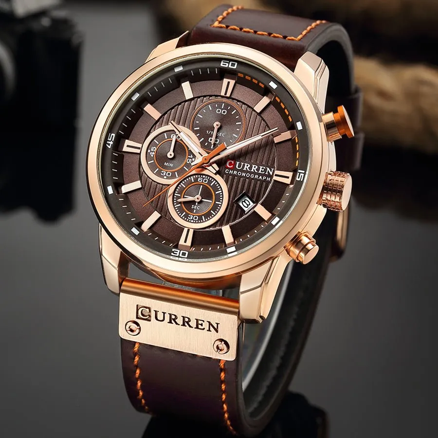 Schoensten Digital Leather Sports Watches