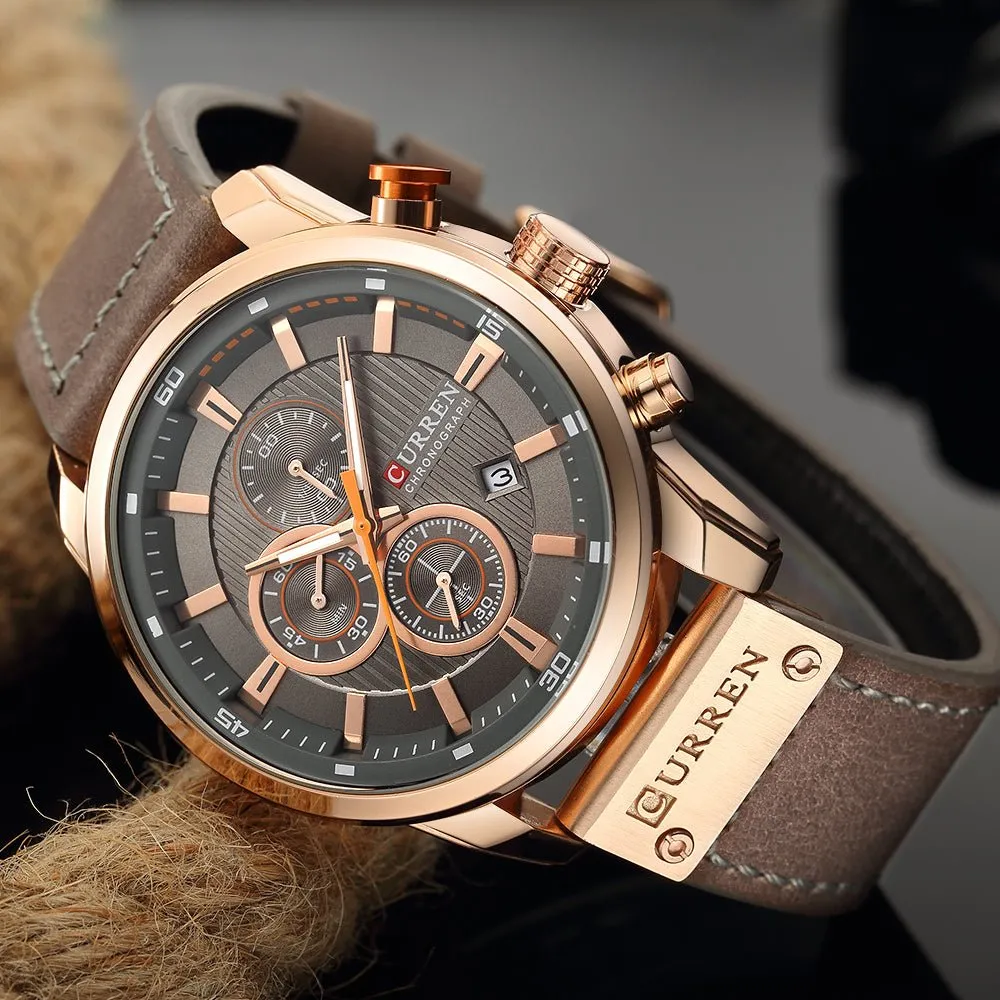 Schoensten Digital Leather Sports Watches