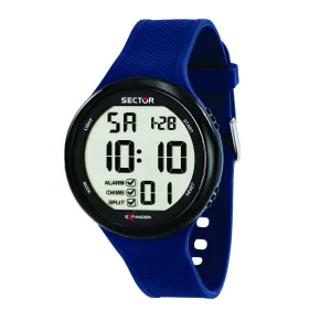 sector expander ex-17 46mm digital blk bezel blue strap