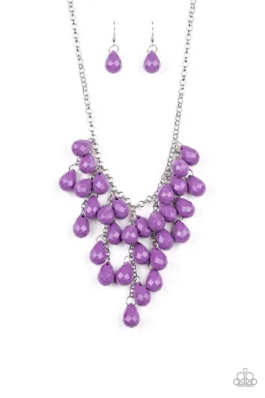 Serenely Scattered Purple Paparazzi Necklace