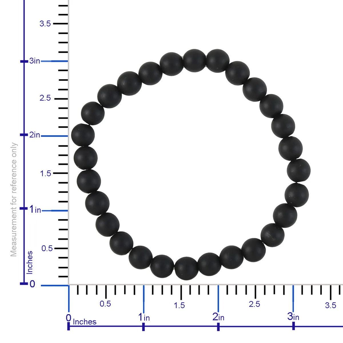 Set of 2 BLACK ONYX & BLACK ONYX The Lord's Prayer Stretch Beaded Bracelets