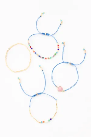 Shades of Blue Friendship Bracelet Set