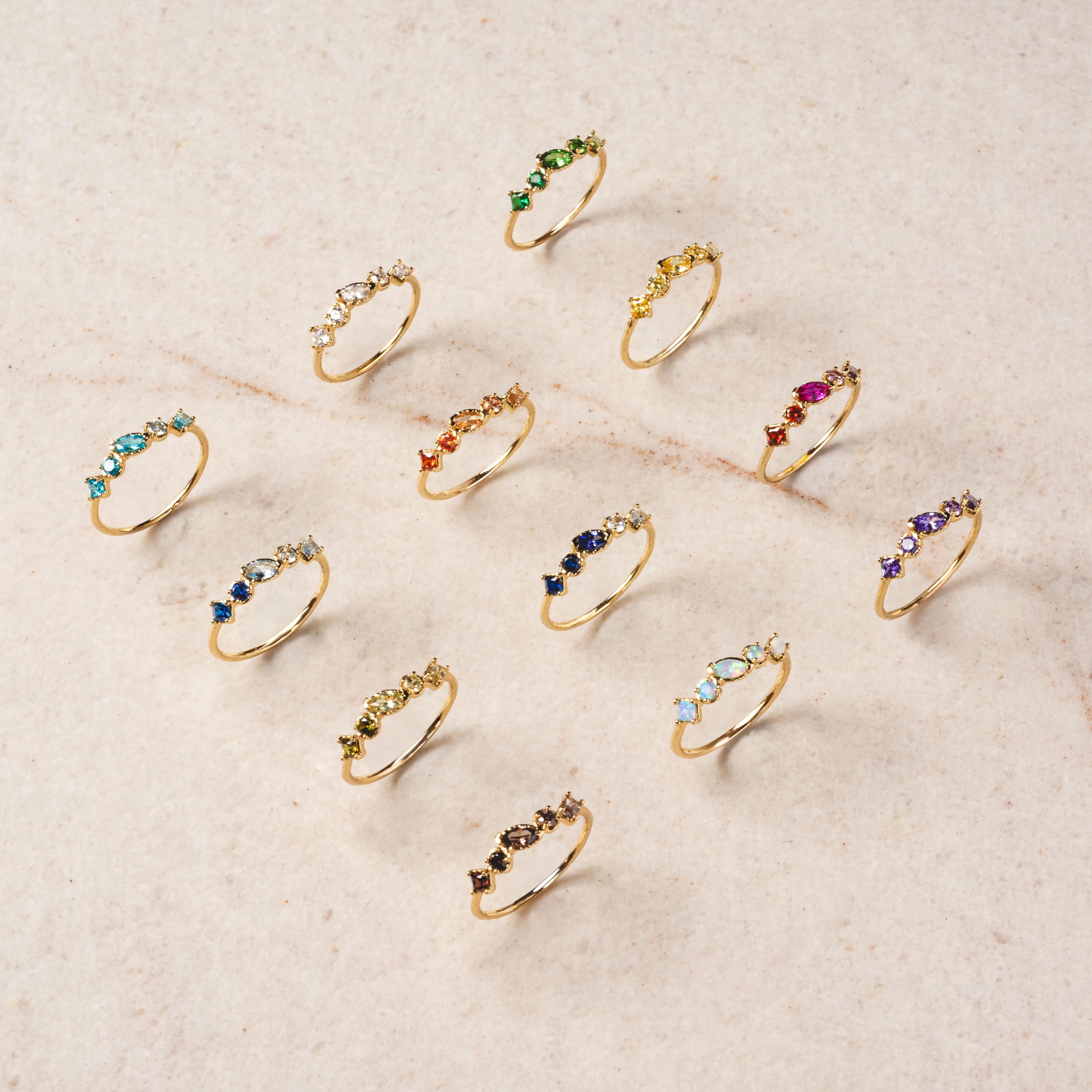 Shades of You Ombre Birthstone Ring