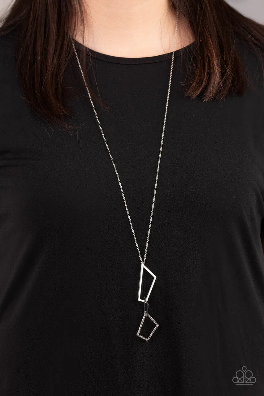 Shapely Silhouettes Silver Paparazzi Necklace