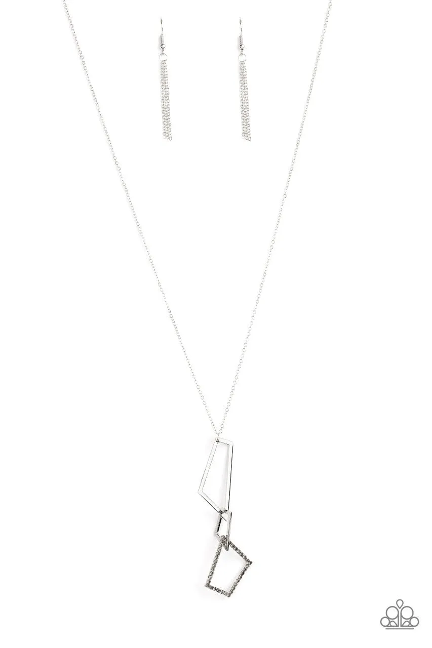 Shapely Silhouettes Silver Paparazzi Necklace