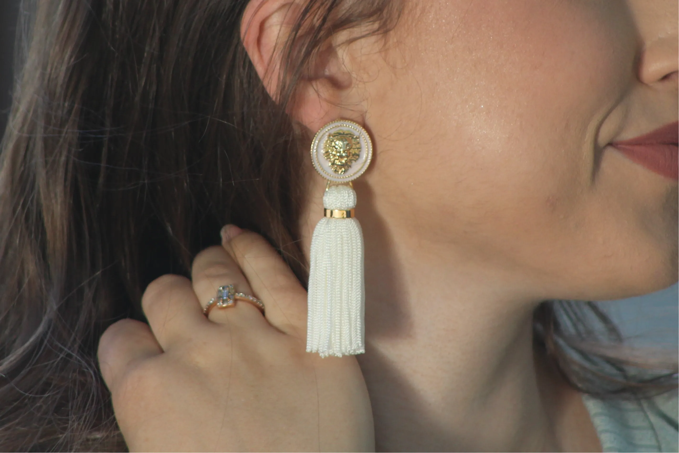 Share With Me Cream Earrings