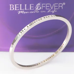 She Believed She Could | Inspirational Bangle