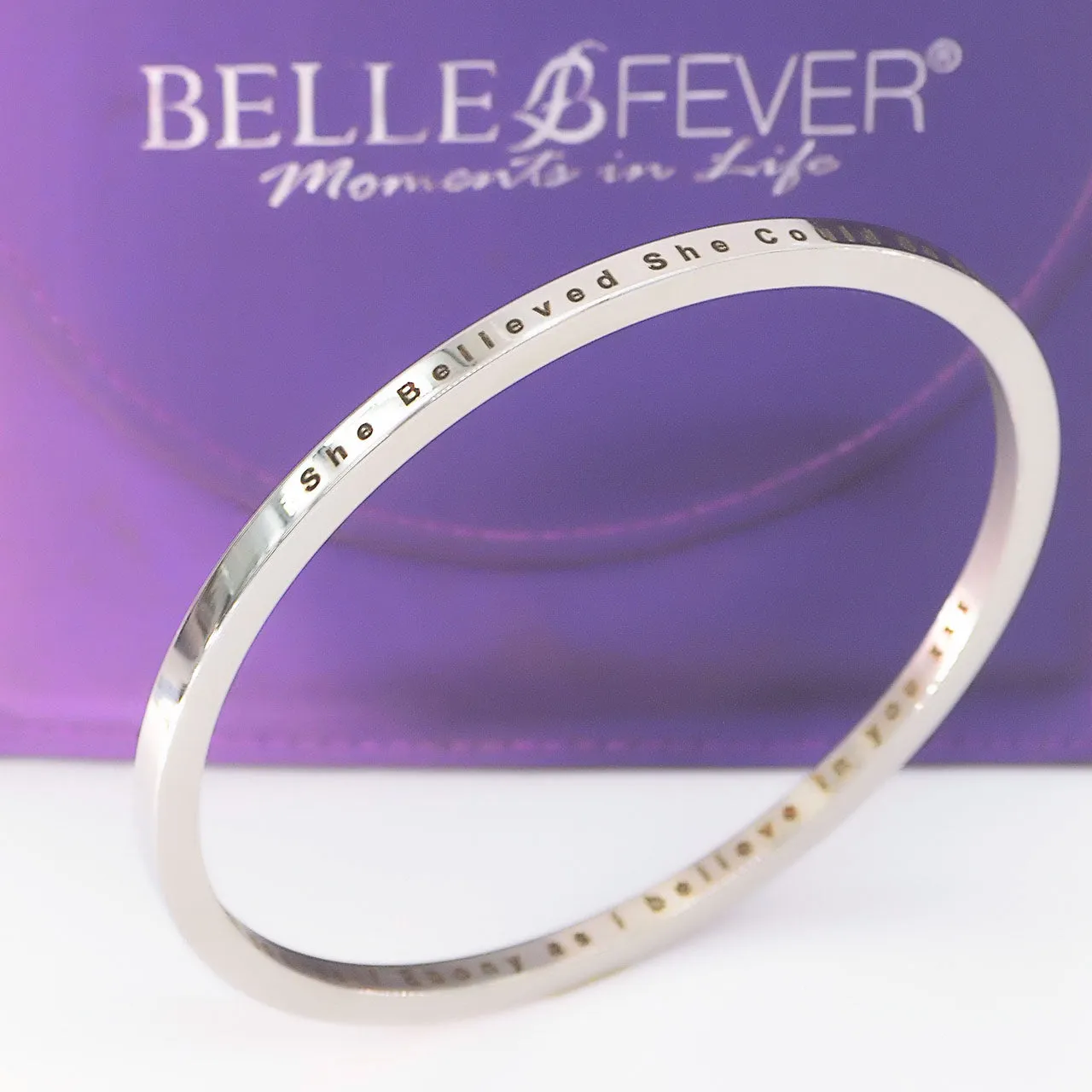 She Believed She Could | Inspirational Bangle