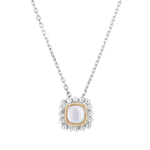 Silver & 18K Gold Prosecco Quadra Mother of Pearl Pendant