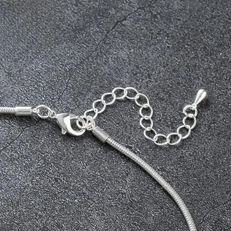 Silver Color Alloy Statement Necklace Neck Choker Jewelry Pendant For Women