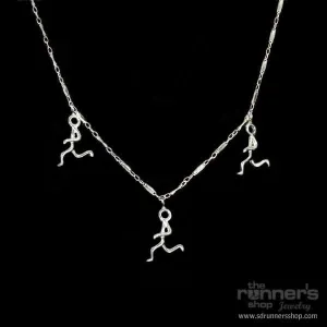 Silver "Hermes" Runner Three Necklace