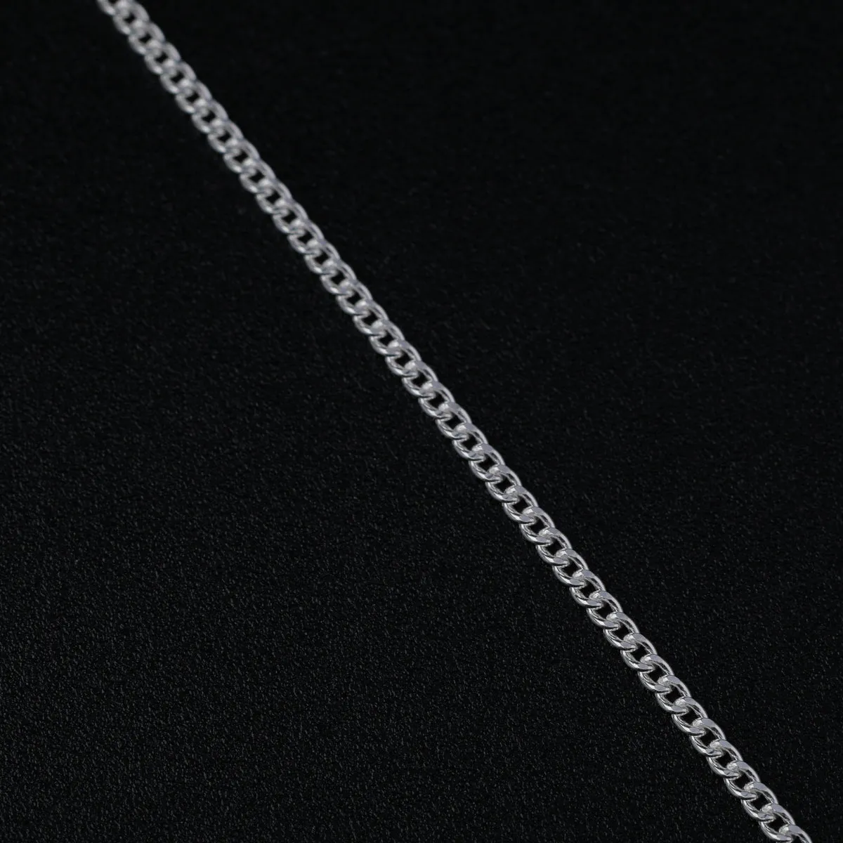 Silver Single Pearl Chain Necklace